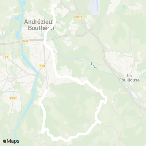 ARA Cars Région Loire St Just St Rambert - Andrézieux map