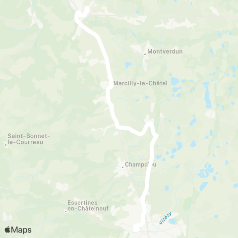 ARA Cars Région Loire St-Paul d'Uzore-Boën map