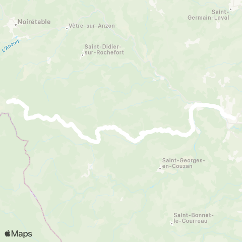 ARA Cars Région Loire Jeansagnière-Boën map