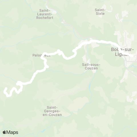 ARA Cars Région Loire St-Just-en-Bas-Boën map