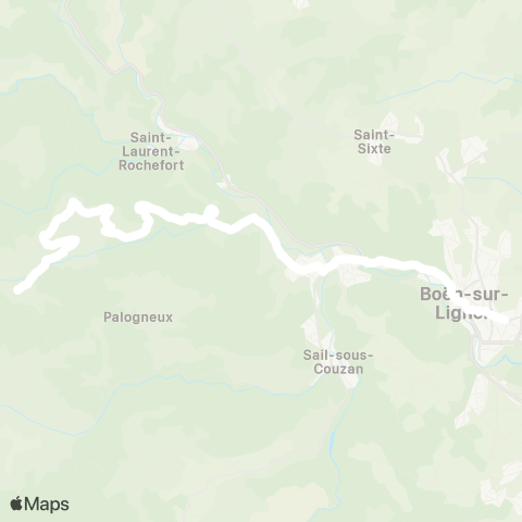 ARA Cars Région Loire St-Laurent / Rochefort-Boën map