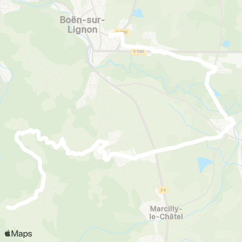 ARA Cars Région Loire Marcoux-Boën map