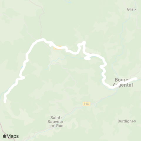 ARA Cars Région Loire St Régis-du-Coin - Bourg-Argental map