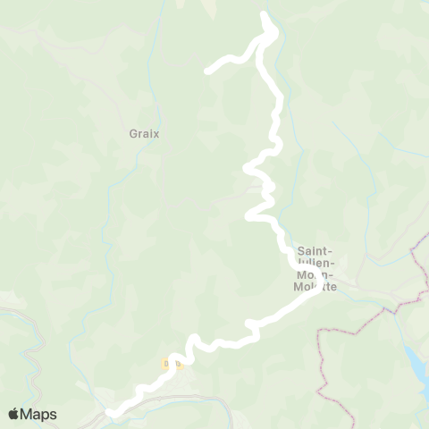 ARA Cars Région Loire Colombier - Bourg-Argental map