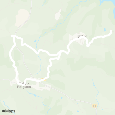 ARA Cars Région Loire Bully-St-Polgues map