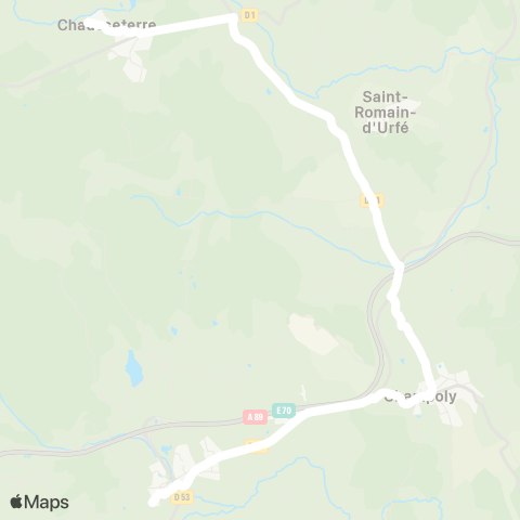 ARA Cars Région Loire Chaussetere-les Salles (Rpi) map