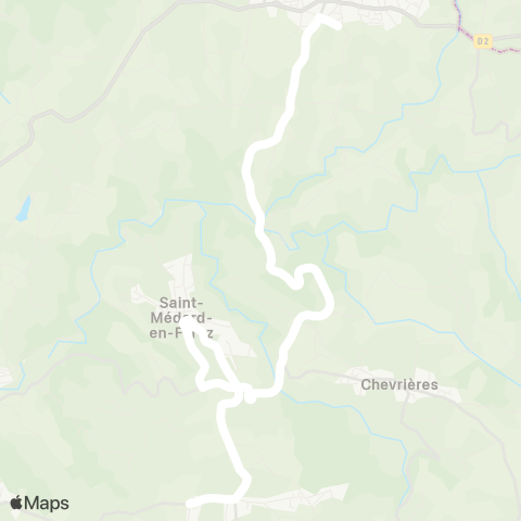 ARA Cars Région Loire Saint-Médard-F. - Chazelles-sur-l map