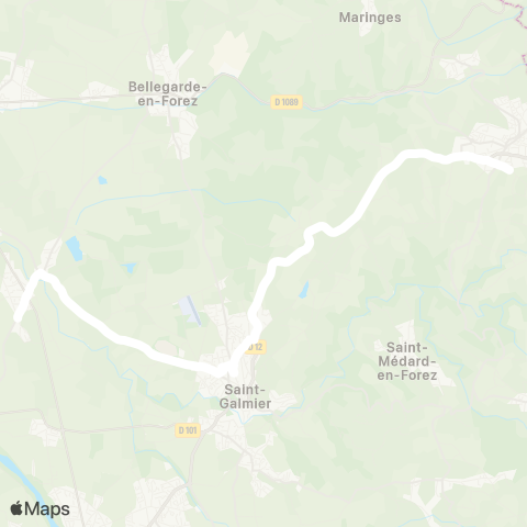 ARA Cars Région Loire Cuzieu - Chazelles-sur-Lyon map