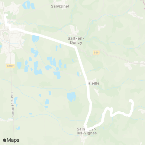 ARA Cars Région Loire Valeille - Feurs map