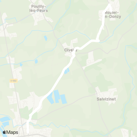 ARA Cars Région Loire Rozier-en-Doncy - Feurs map