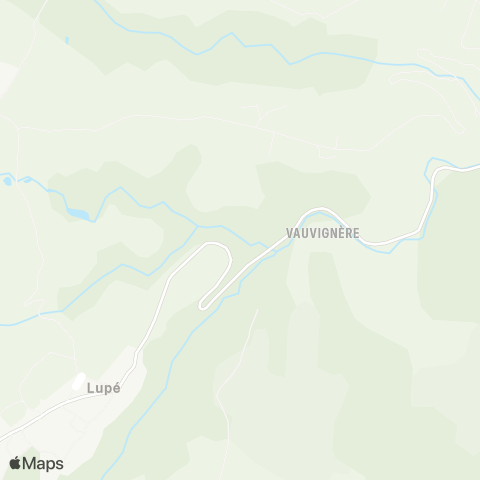 ARA Cars Région Loire Lupé - Lupé map