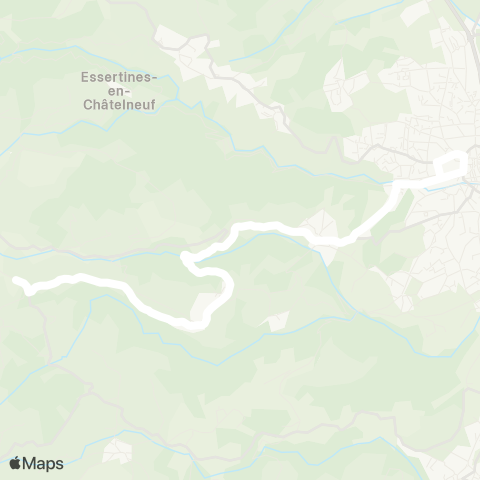 ARA Cars Région Loire Lérigneux - Montbrison map