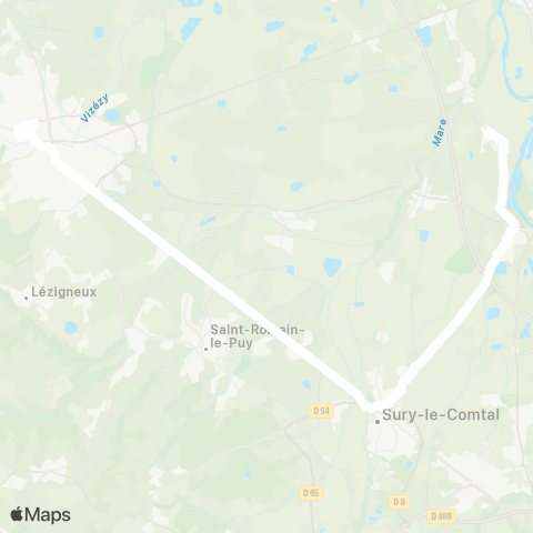 ARA Cars Région Loire Unias - Montbrison map