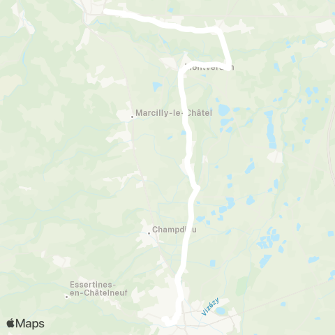 ARA Cars Région Loire Ste-Agathe-la-B-Montbrison map