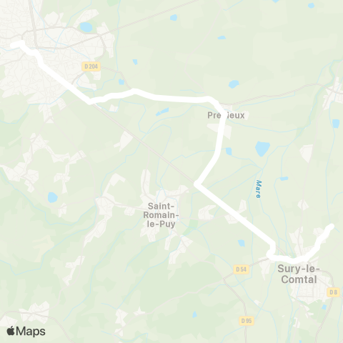 ARA Cars Région Loire Sury-le-Comtal-Montbrison map