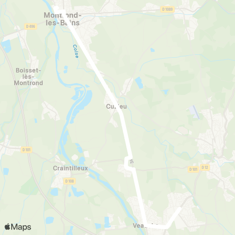 ARA Cars Région Loire Veauche - Montrond-les-Bains map