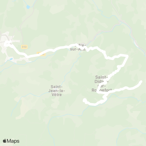 ARA Cars Région Loire St-Didier / Rochefort-Noirétable map