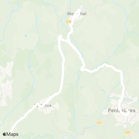 ARA Cars Région Loire Cottance - Panissières map