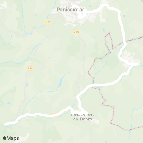 ARA Cars Région Loire Jas - Panissières map