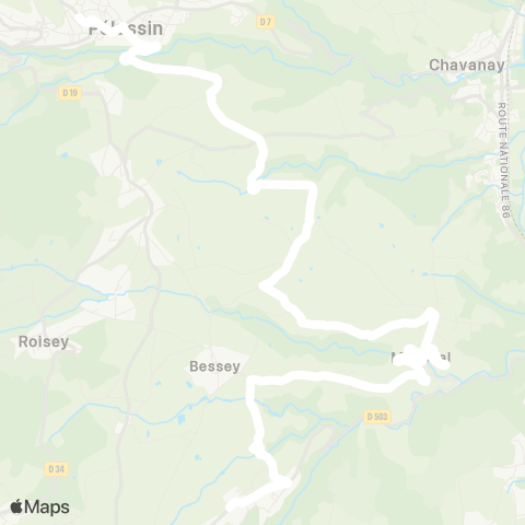 ARA Cars Région Loire Lupé - Pélussin map