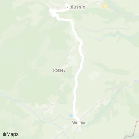 ARA Cars Région Loire Maclas - Pélussin map