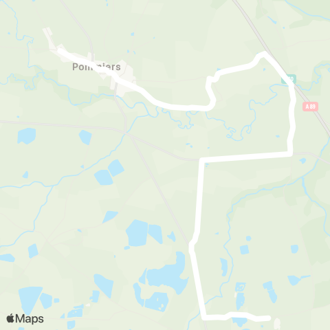 ARA Cars Région Loire Pommiers en F-Pommiers en F map