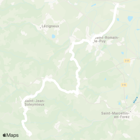 ARA Cars Région Loire Marols-Précieux map