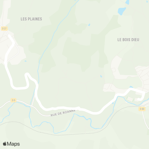 ARA Cars Région Loire Pradines - Régny map