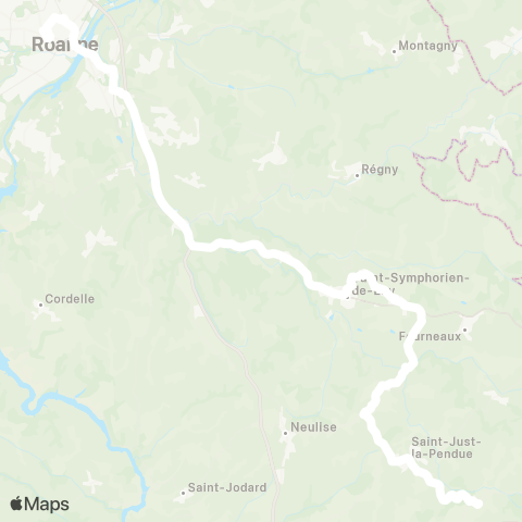 ARA Cars Région Loire Ste-Colombe / G. - Roanne map