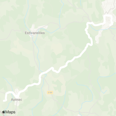 ARA Cars Région Loire Apinac - St Bonnet le Château map