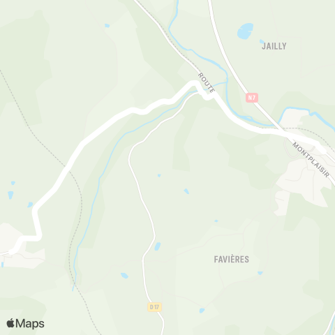 ARA Cars Région Loire St-Cyr-de-Favières - St-Cyr-de-F. map