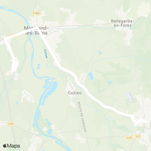 ARA Cars Région Loire Boisset les Montrond - St-Galmier map