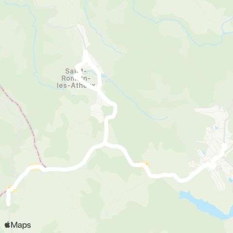 ARA Cars Région Loire Jonzieux - St-Genest-Malifaux map