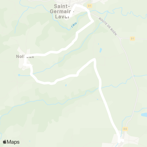 ARA Cars Région Loire Bussy-A. - St-Germain-l. map