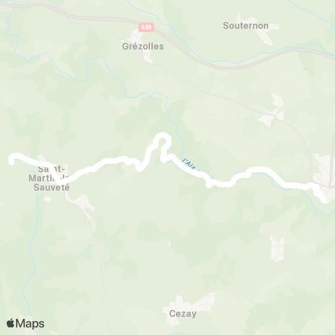 ARA Cars Région Loire St-Martin-la-S-St-Germain Laval map