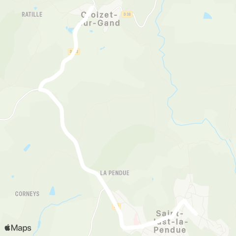 ARA Cars Région Loire Croizet / Gand-St-Just-la-Pendue map