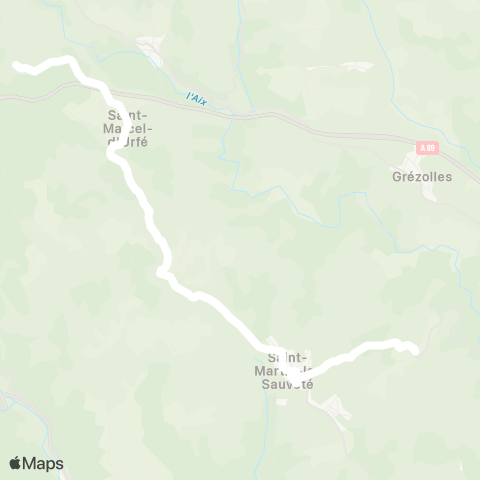 ARA Cars Région Loire St-Marcel d'Urfé-St-Martin-la-S map