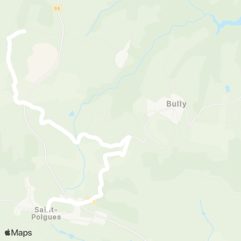 ARA Cars Région Loire Bully-St-Polgues map