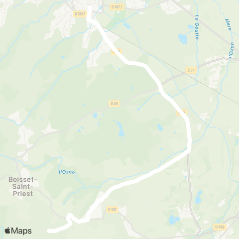 ARA Cars Région Loire Boisset St Priest-St Romain le Puy map