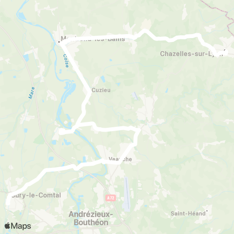 ARA Cars Région Loire Bellegarde-en-F-Sury-le-C map