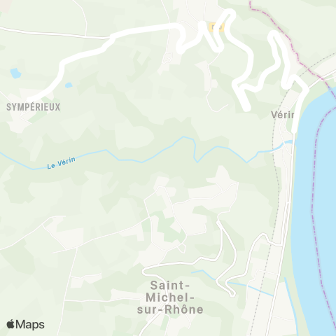 ARA Cars Région Loire Vérin - Vérin map