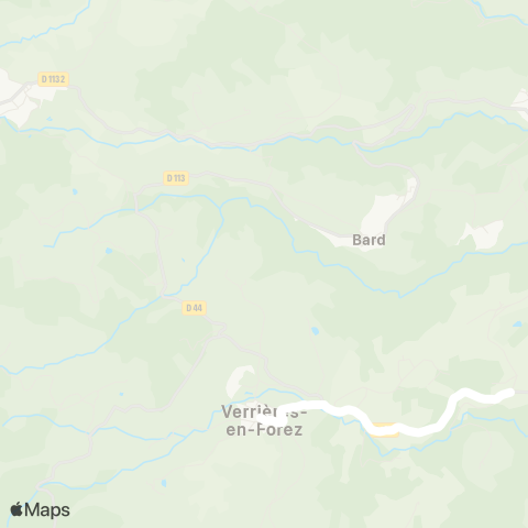 ARA Cars Région Loire Verrières-en-F - Verrières-en-F map