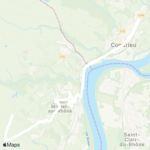 ARA Cars Région Loire St-Michel-sur-Rhone - Condrieu map