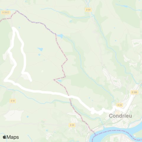 ARA Cars Région Loire La-Chapelle-V. - Condrieu map