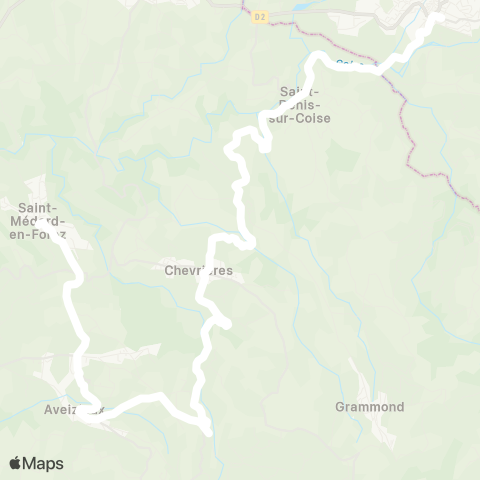 ARA Cars Région Loire Saint-Médard-F. - St-Symphorien-C. map