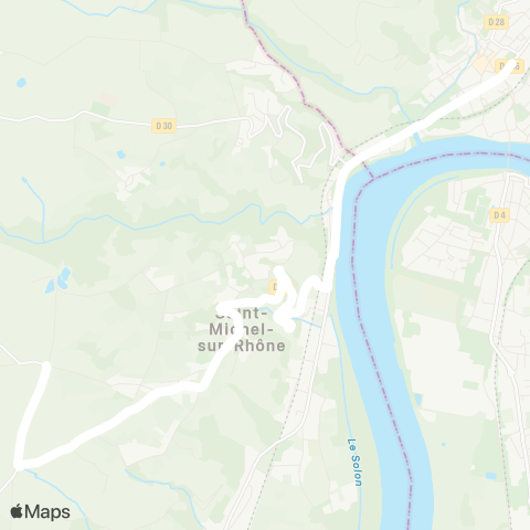 ARA Cars Région Loire St-Michel-sur-Rhone - Condrieu map