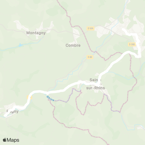 ARA Cars Région Loire Régny - Thizy-les-Bourgs map