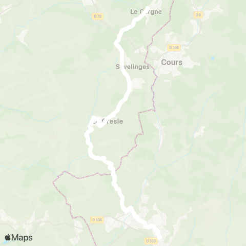 ARA Cars Région Loire (le) Cergne - Thizy-les-Bourgs map