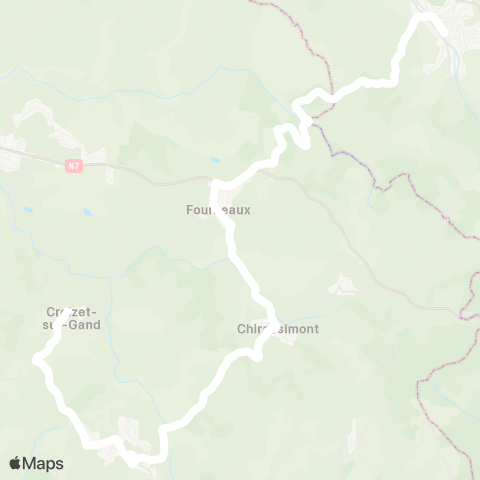 ARA Cars Région Loire Croizet-sur-Gand - Amplepuis map