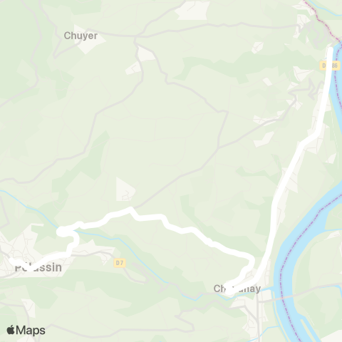 ARA Cars Région Loire Vérin - Pélussin map